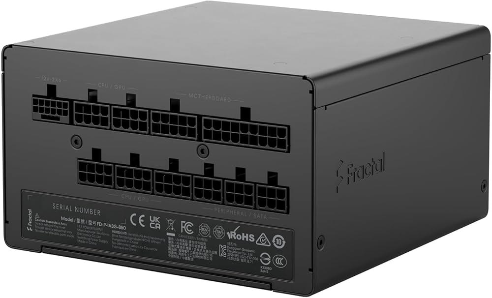 Amazon.co.jp: Fractal Design Ion 3 Gold 850W Black PC電源ユニット